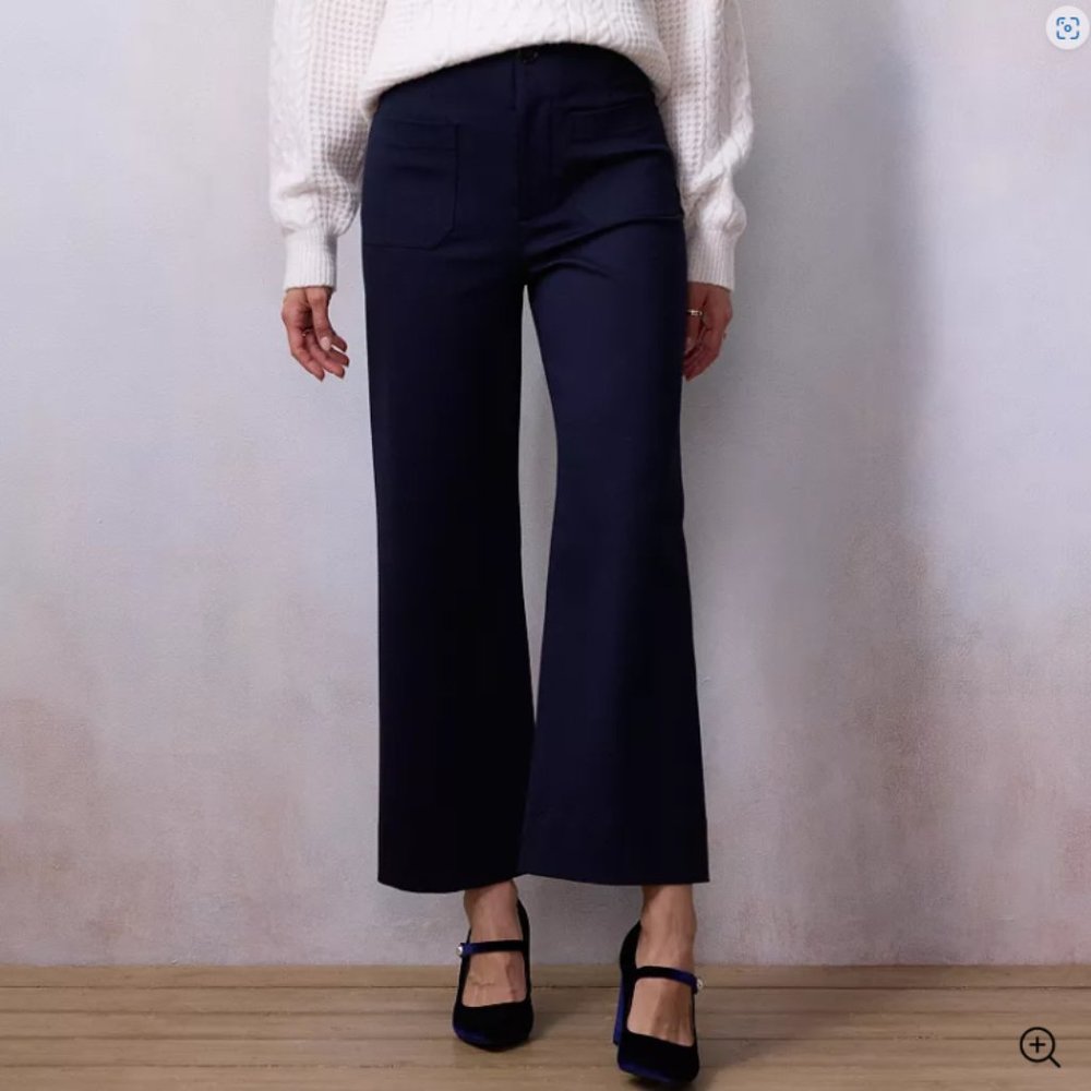 Women's LC Lauren Conrad Super High Rise Wide Leg Crop Pants